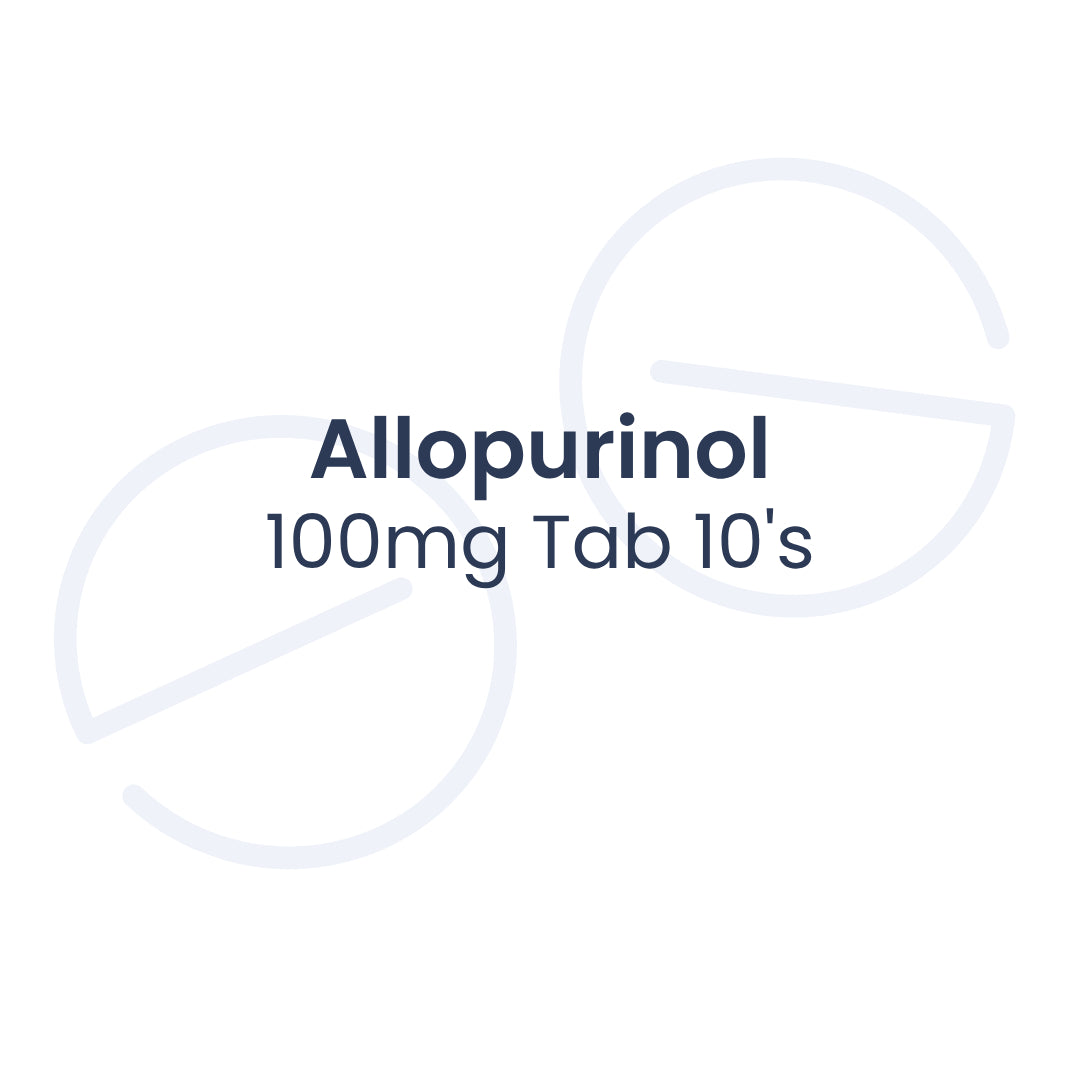 Allopurinol 100mg Tab 10's
