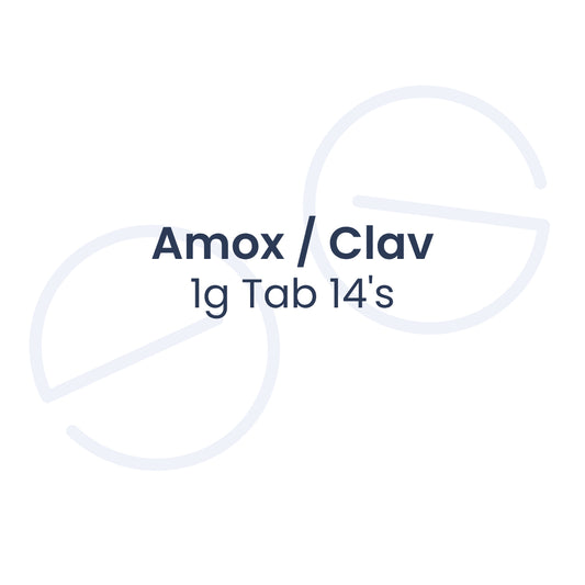 Amox / Clav 1g 片剂 14 片