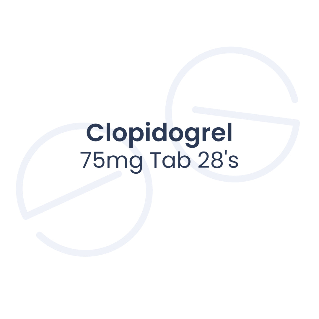 Clopidogrel 75mg Tab 28's