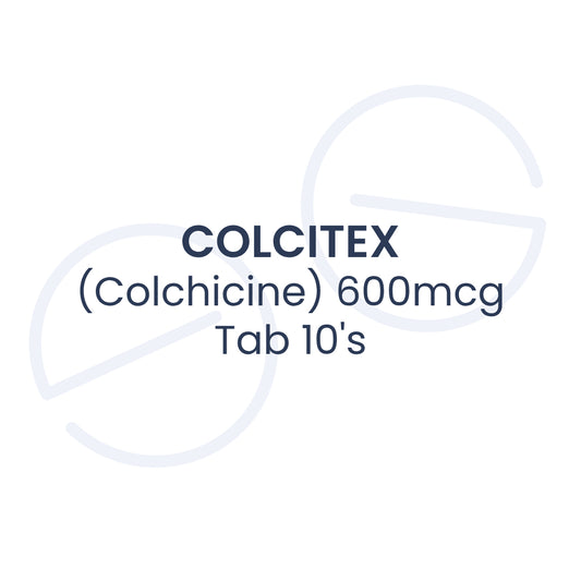 COLCITEX (Colchicine) 600mcg Tab 10's