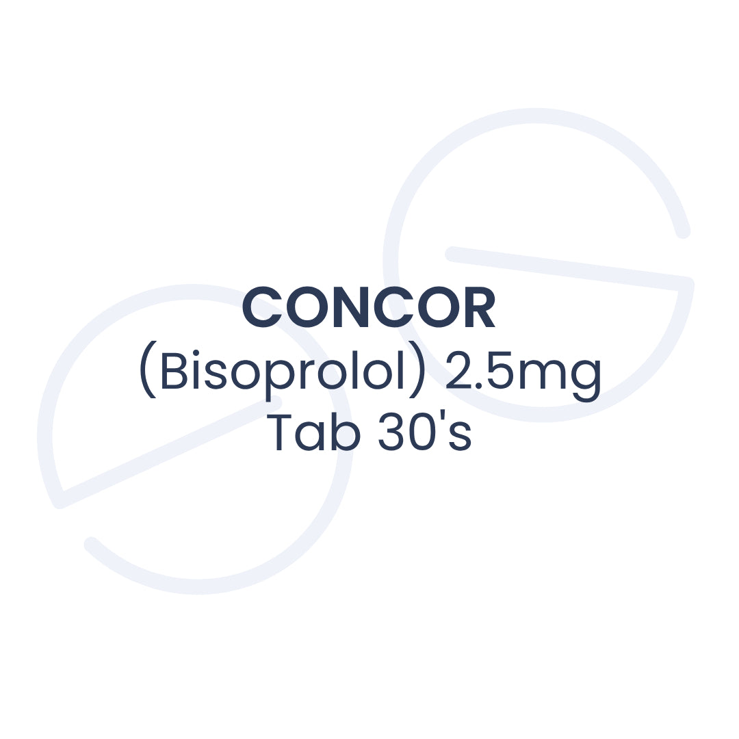 CONCOR (Bisoprolol) 2.5mg Tab 30's