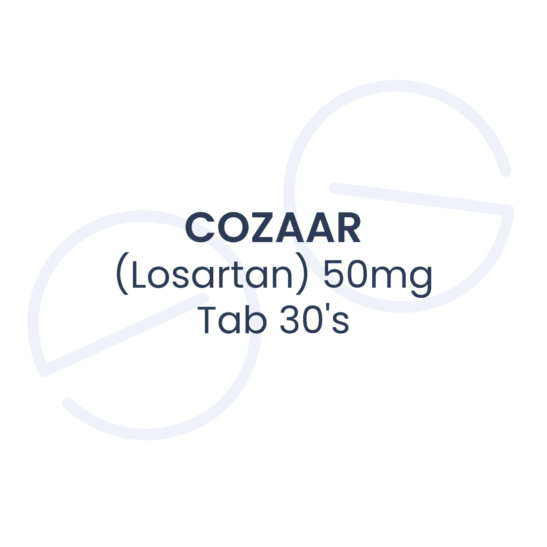 COZAAR (Losartan) 50mg Tab 30's