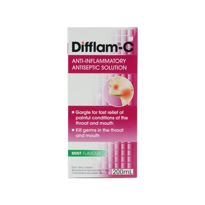 Difflam C Anti-Inflammatory Antiseptic Solution 200ml