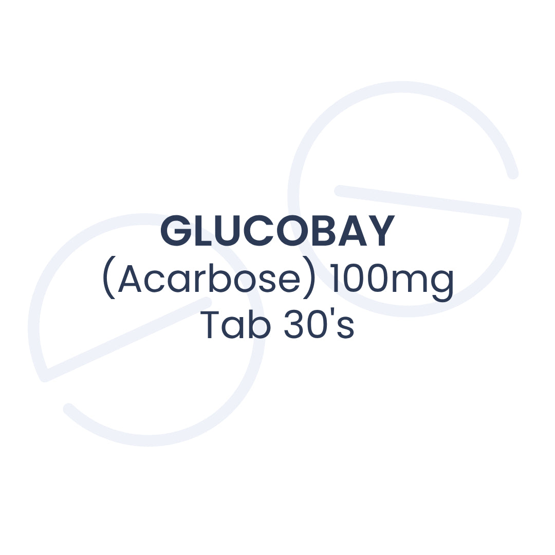 GLUCOBAY (Acarbose) 100mg Tab 30's