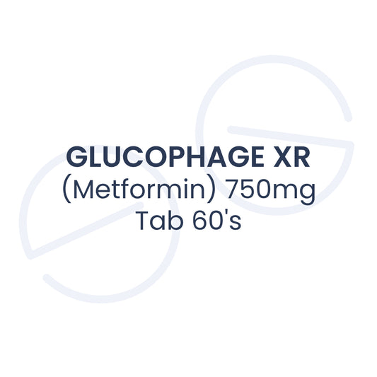 GLUCOPHAGE XR (Metformin) 750mg Tab 60's