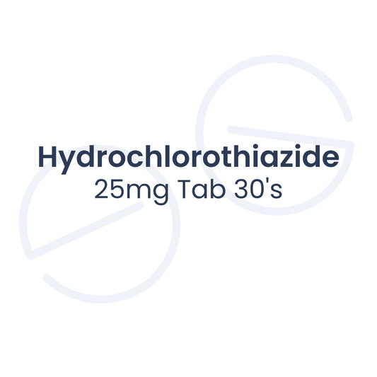 Hydrochlorothiazide 25mg Tab 30's