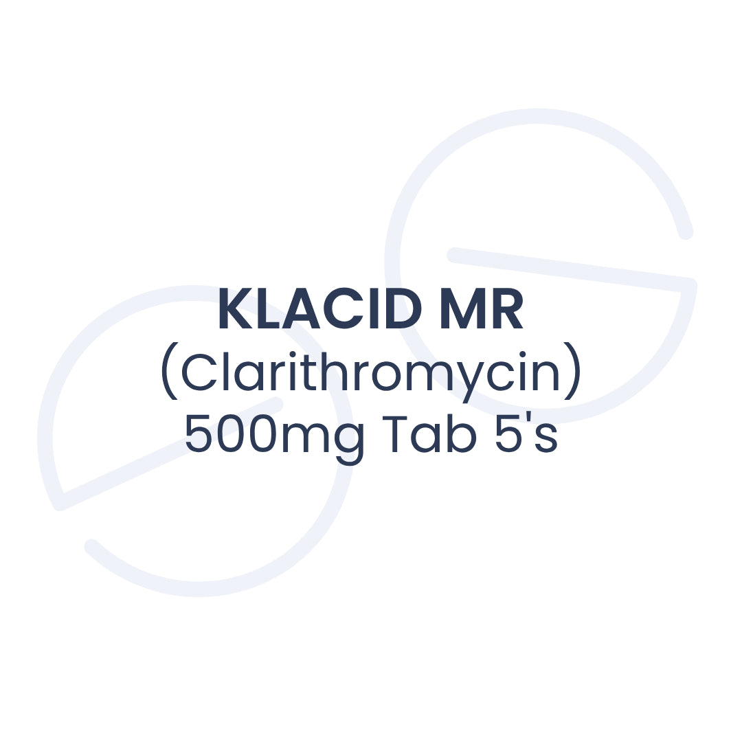 KLACID MR (Clarithromycin) 500mg Tab 5's