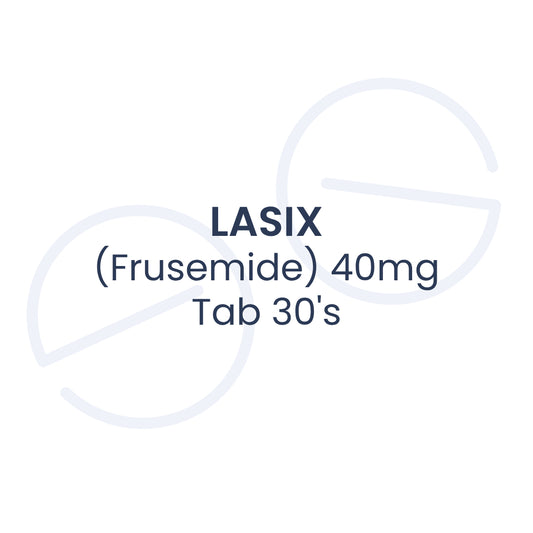 LASIX (Frusemide) 40mg Tab 30's