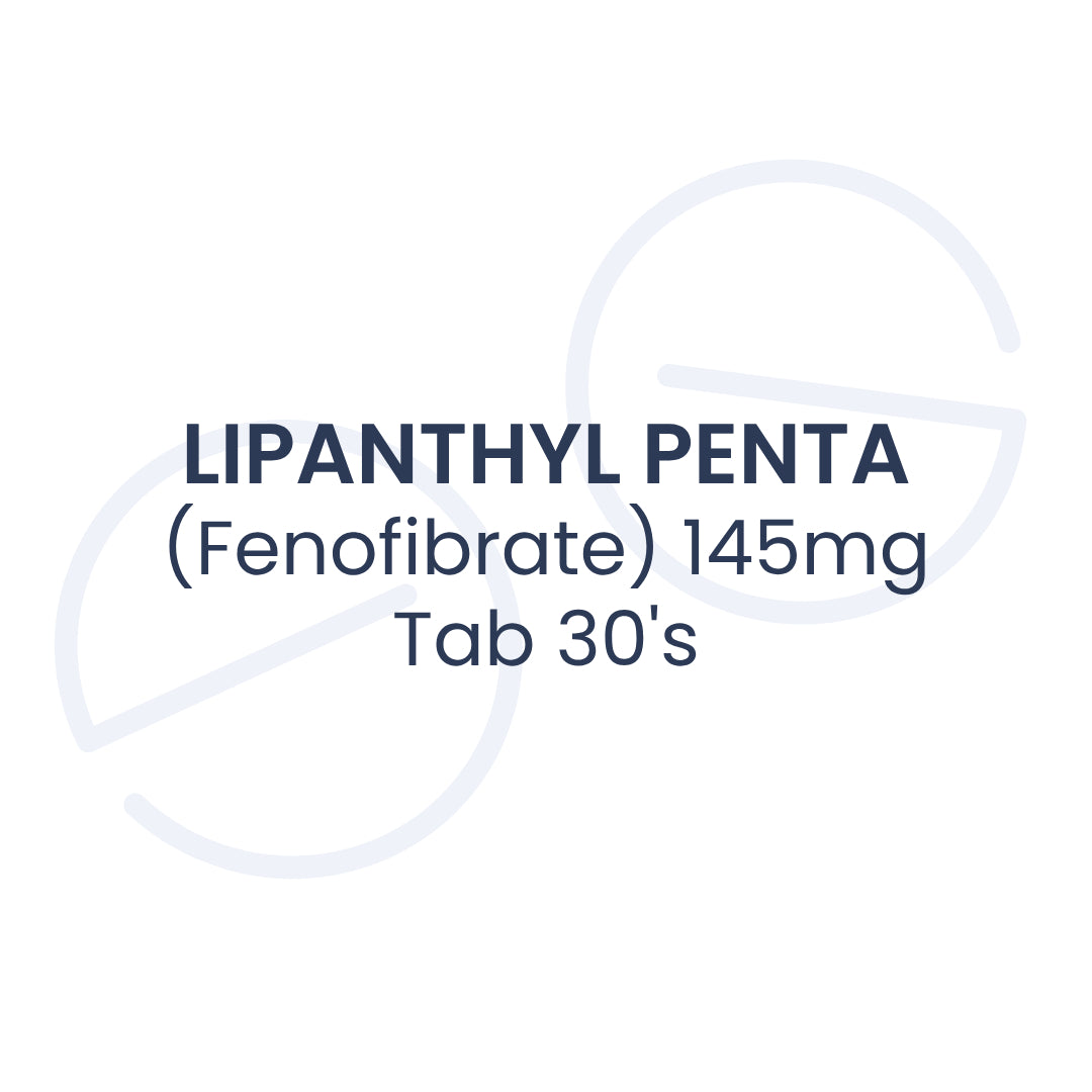 LIPANTHYL PENTA (Fenofibrate) 145mg Tab 30's
