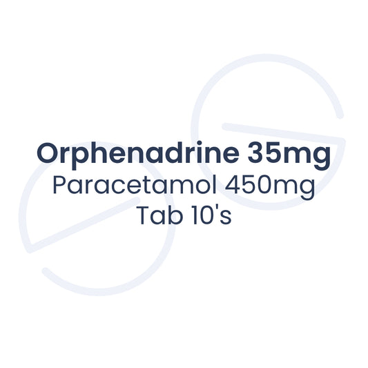 Orphenadrine 35mg / Paracetamol 450mg Tab 10's