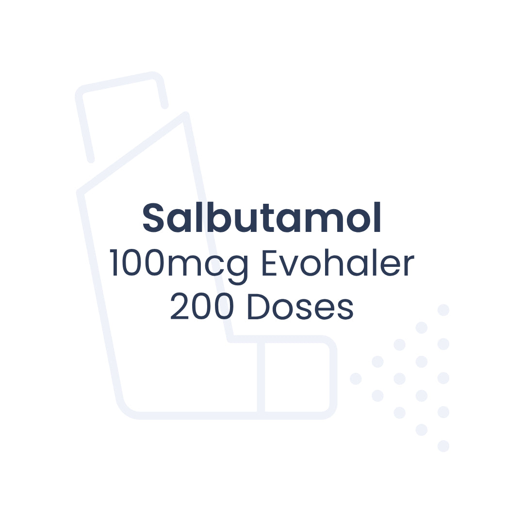 Salbutamol 100mcg Evohaler 200 Doses