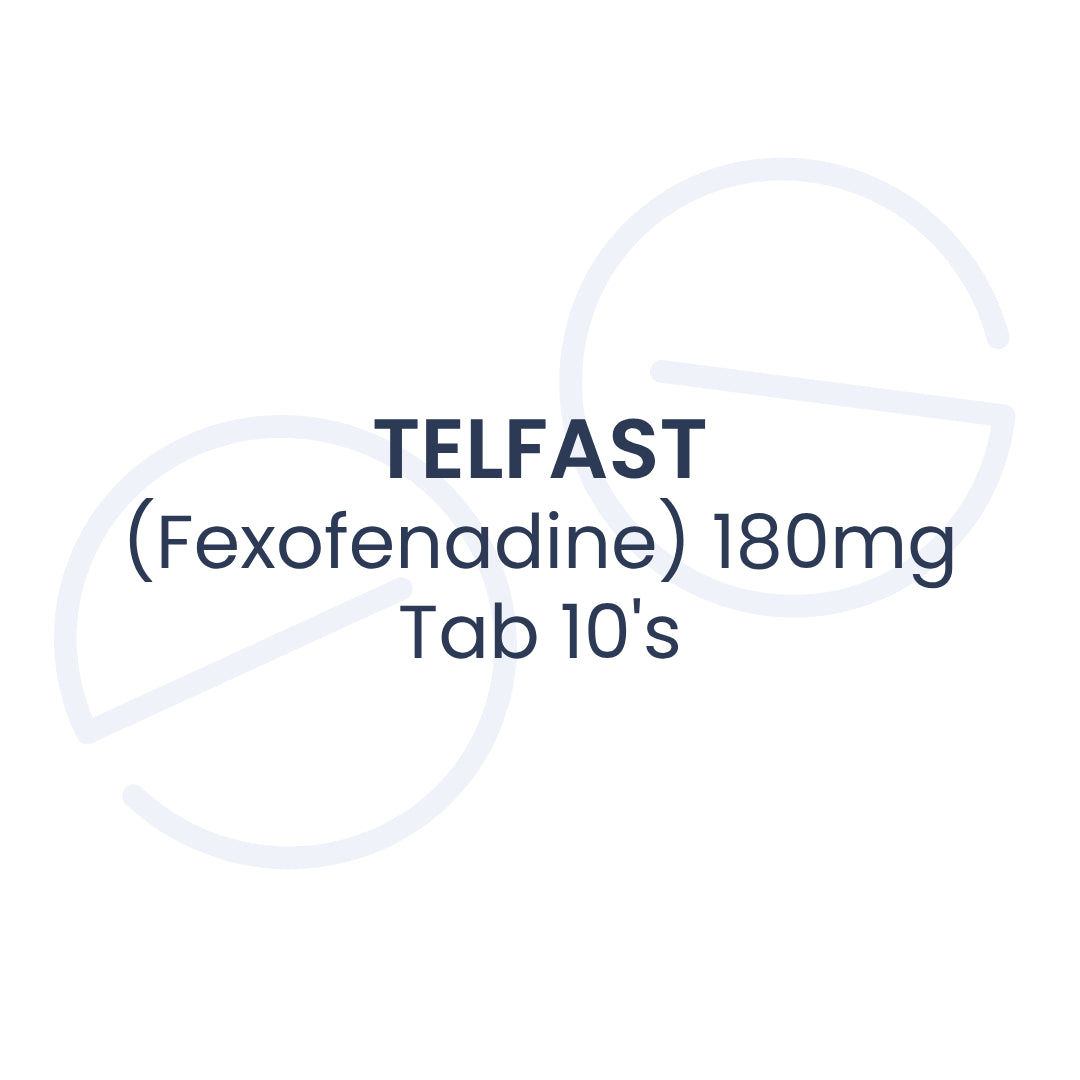 TELFAST (Fexofenadine) 180mg Tab 10's