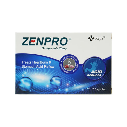 Zenpro Capsules 20mg 14's