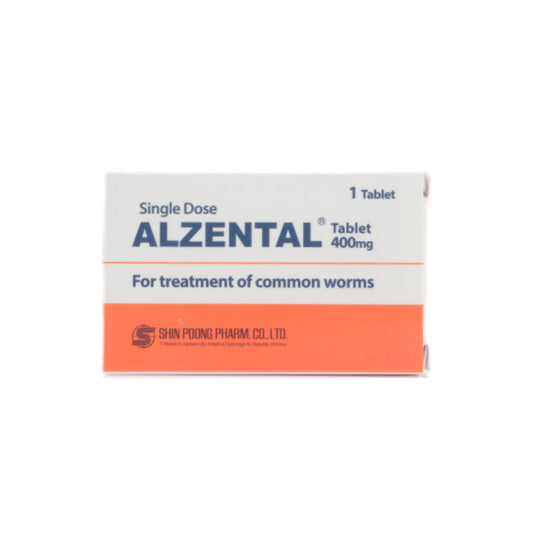 Alzental (Albendazole) 400mg Tablet 1's