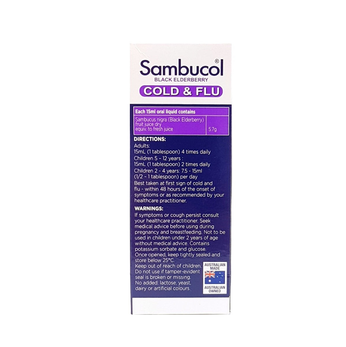 Sambucol 黑接骨木浆果感冒和流感 120ml