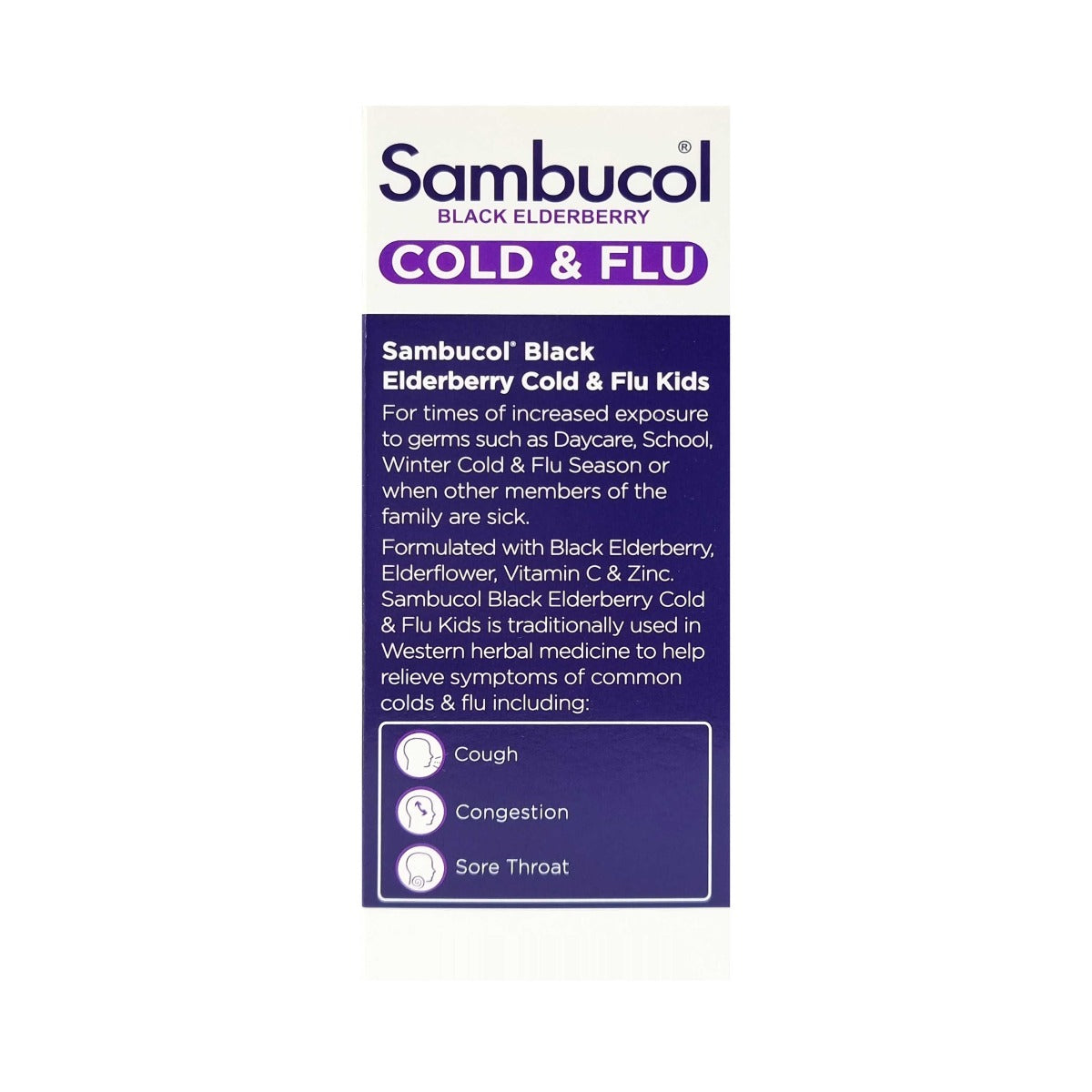 Sambucol 儿童黑接骨木浆果感冒和流感缓解液 120 毫升