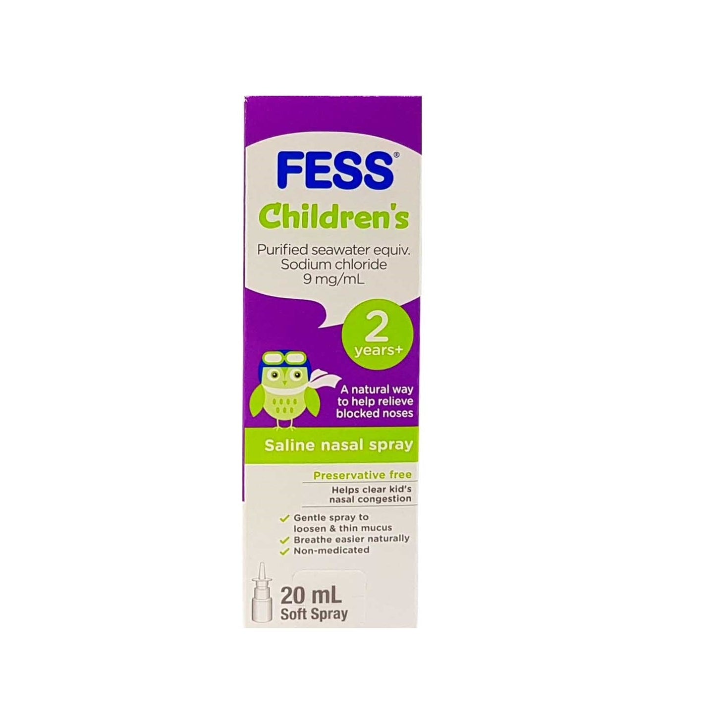 Fess Children's Saline Nasal Spray 20ml