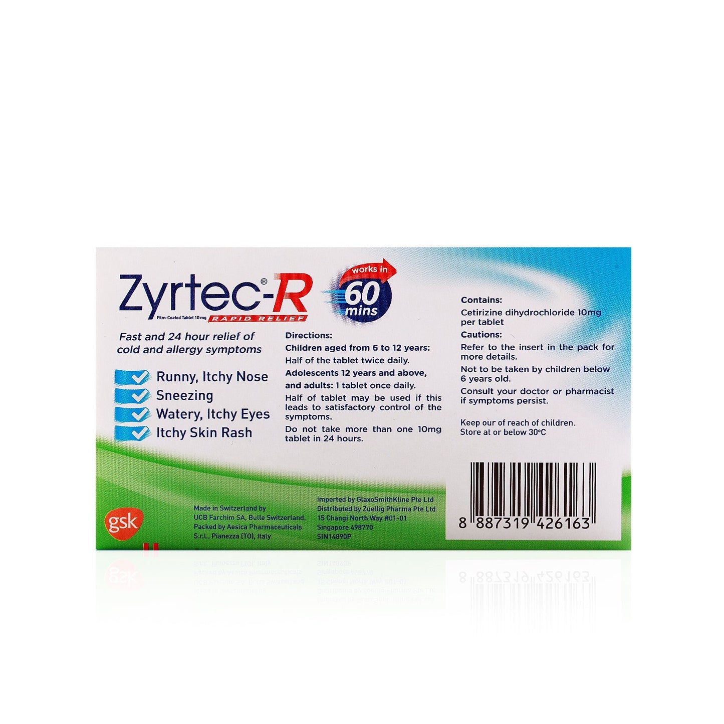 Zyrtec-R 片剂 10 毫克 10 片